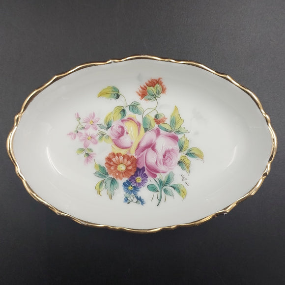 Limoges - Floral Spray - Small Oval Dish