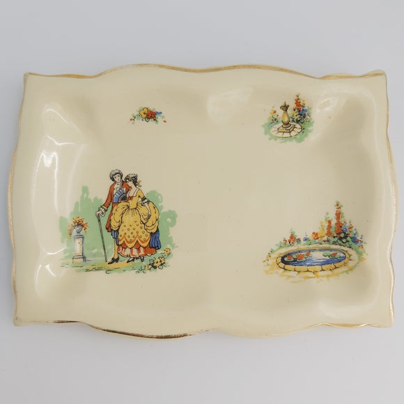 A J Wilkinson - Rectangular Dish - Courting Couple