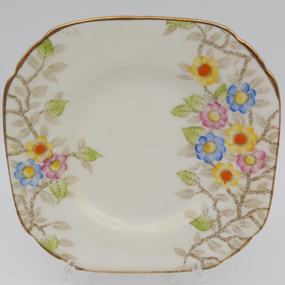 Delphine - Hand-painted Flowers - Side Plate