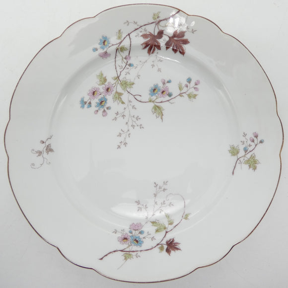 R Ufer Nachf - Hand-painted Flowers - Dinner Plate