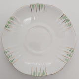 Royal Albert - Green and Gold Stripes, UP210 - Saucer