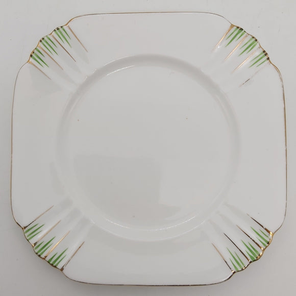 Royal Albert - Green and Gold Stripes, UP210 - Side Plate