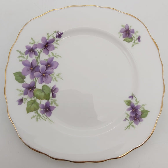 Royal Vale - Violets, 8141 - Side Plate