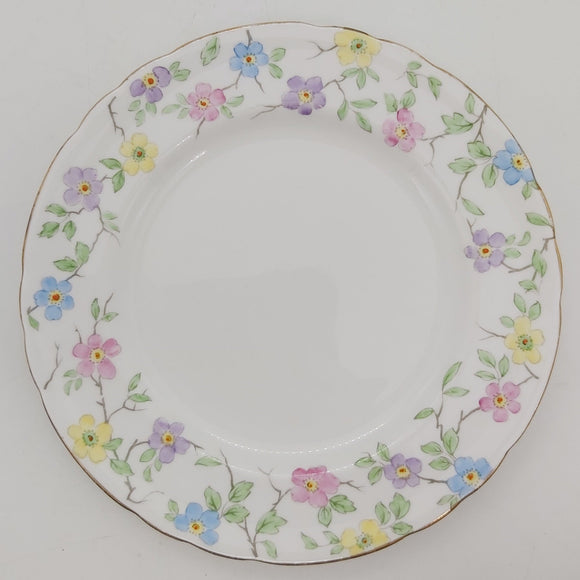 Tuscan - Colourful Floral Rim - Luncheon Plate