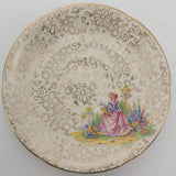 Hollinshead & Kirkham - Crinoline Lady - Pink Dress, 4845 - Saucer