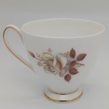 Queen Anne - White Rose with Brown Leaves - 21-piece Tea Set