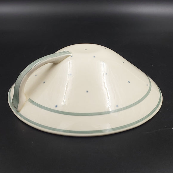 Susie Cooper - 1135 Turquoise Lines and Spots - Lid for Serving Dish