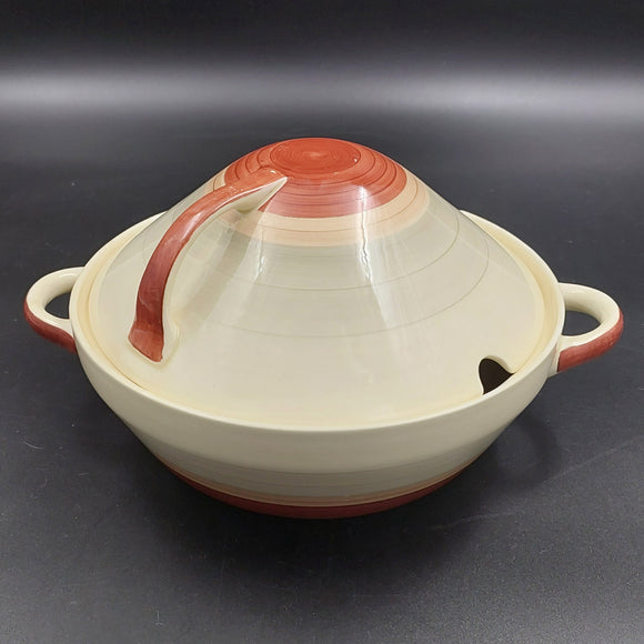 Susie Cooper - Wedding Ring, Red - Lidded Serving Dish