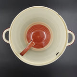 Susie Cooper - Banding, Red 479 - Lidded Serving Dish