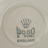 Wood & Sons - Pink Roses with Grey Band - Saucer