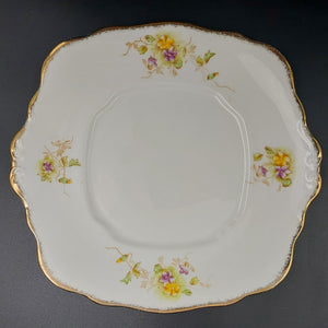 Royal Albert - Purple and Yellow Flowers, 8351 - Cake Plate