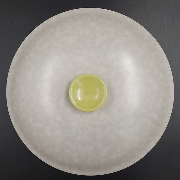Poole - C103 Lime Yellow and Seagull - Lid for Serving Dish