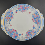 Royal Albert - White, Blue and Pink Flowers - Cake Plate