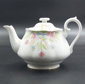 Royal Albert - Pink, White and Blue Flowers - Teapot