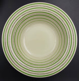 Susie Cooper - Crayon Banding, Green 912 - Rimmed Bowl