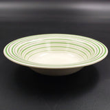 Susie Cooper - Crayon Banding, Green 912 - Rimmed Bowl