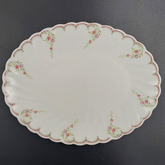 Wedgwood - Pink Garland - Underplate for Gravy Boat