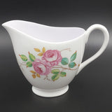 Tuscan - Pink Roses on White with Lavender Contrast - 21-piece Tea Set