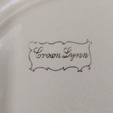 Crown Lynn - Fragonard Courting Couple - Green Rimmed Display Plate