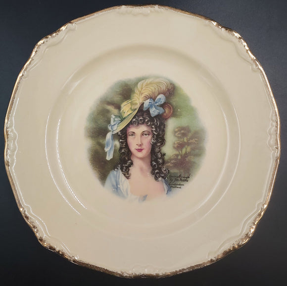 Crown Lynn - Gainsborough Lady - Display Plate