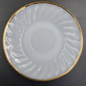 FireKing - White Glass - Saucer