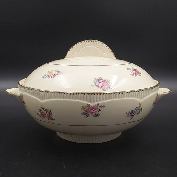 Clarice Cliff - Scattered Flowers, 7482 - Lidded Serving Dish
