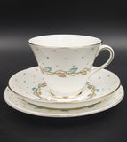 Royal Doulton - H4864 Brown and Blue Leaves and Dots - Trio