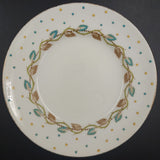 Royal Doulton - H4864 Brown and Blue Leaves and Dots - Trio