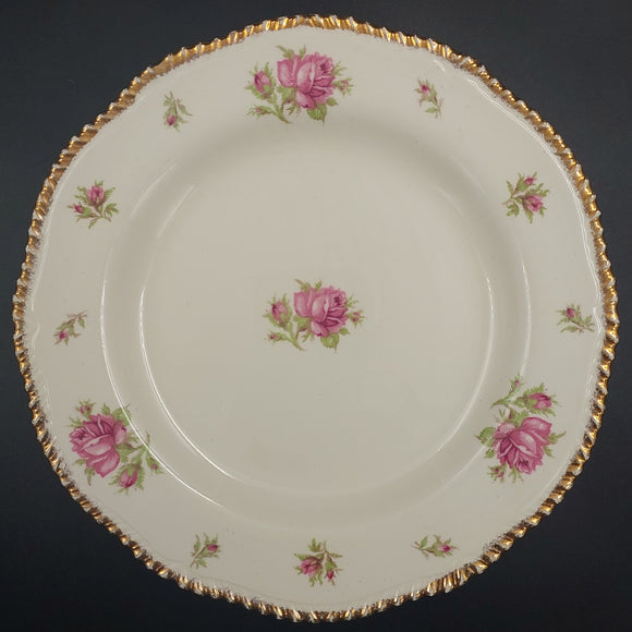 Woods Ivory Ware - Pink Roses - Salad Plate
