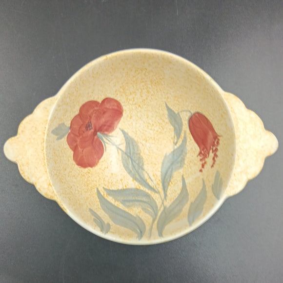 E Radford - AH 467 Hand-painted Flowers - Small Tab-handled Bowl