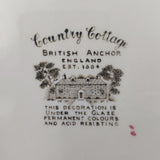 British Anchor - Country Cottage, Hand-coloured - Salad Plate