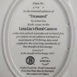 Lena Liu's Floral Cameos: Treasured - Oval Display Plate