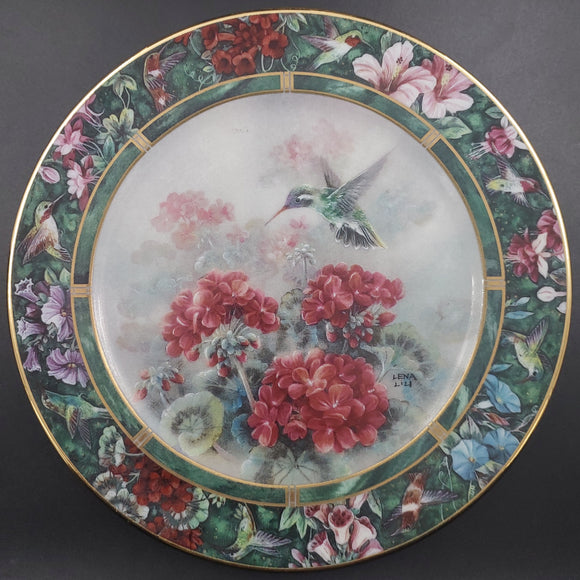 Lena Liu's Hummingbird Treasury: The White-eared Hummingbird - Display Plate