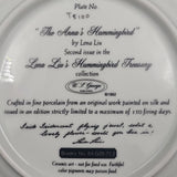 Lena Liu's Hummingbird Treasury: The Anna's Hummingbird - Display Plate