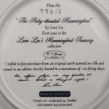 Lena Liu's Hummingbird Treasury: The Ruby-throated Hummingbird - Display Plate