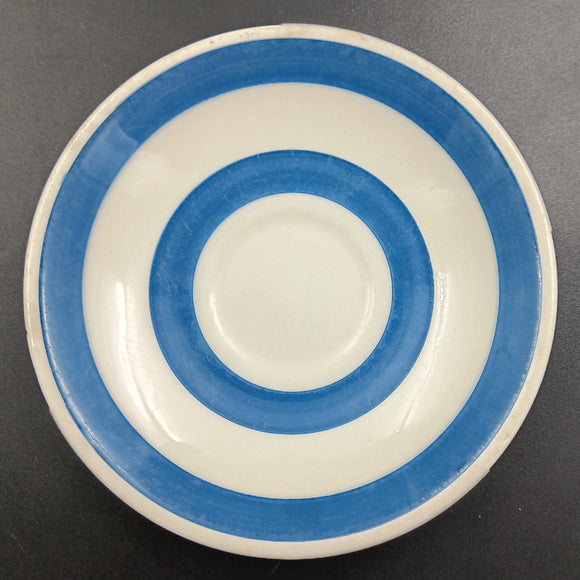 Staffordshire Chef Ware - Blue and White Stripes - Saucer