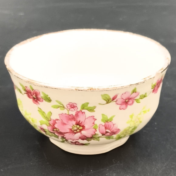 Alfred Meakin - Pink Flowers - Small Sugar Bowl