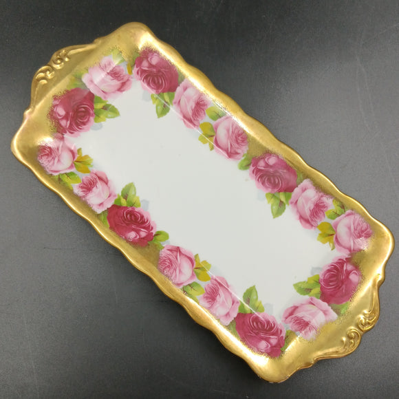 Royal Albert - Old English Rose with Heavy Gold - Sandwich Tray