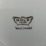 Gold China - Hand-painted Fruit and Nuts - Bowl