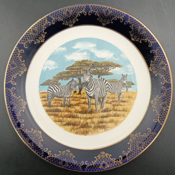 Weatherby Falcon Ware - Zebras - Display Plate