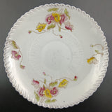 Royal Albert - Hand-painted Pink and Yellow Flowers - Cake Plate