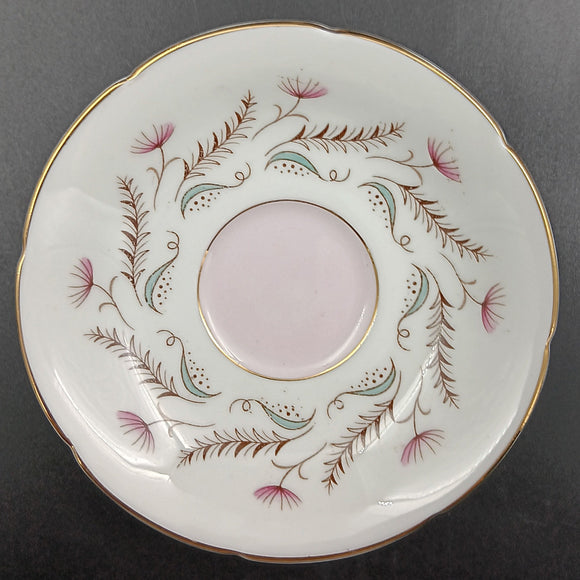 Paragon - Pink Flowers with Pink Interior, 4417 - Saucer