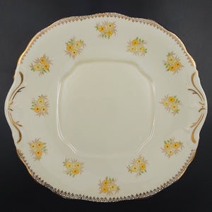 Salisbury - Yellow Floral Sprays with Red Centres, 1631 - Cake Plate