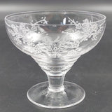Stuart Crystal - Two Birds on Branches - Footed Dessert Compote