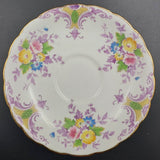 Colclough - Colourful Flowers on White, 6577 - Duo