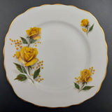 Royal Vale - Yellow Roses, 8273 - Trio with Square Plate