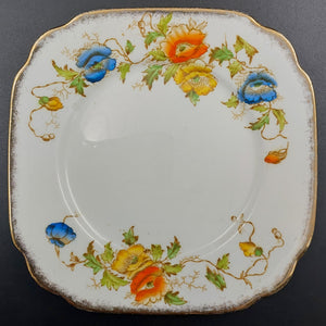 Royal Albert - Blue, Orange and Yellow Flowers, 7729 - Side Plate