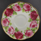Royal Albert - Old English Rose 4571 - Trio: Hampton Cup, Round Side Plate
