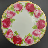 Royal Albert - Old English Rose 4571 - Trio: Hampton Cup, Round Side Plate