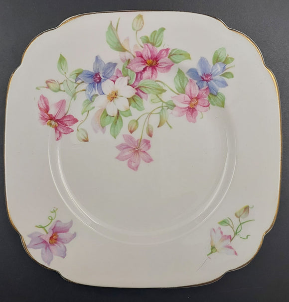 Royal Albert - Blue, Pink and White Flowers - Side Plate
